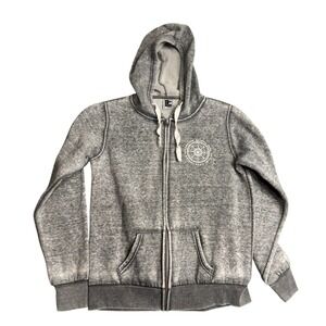 Yellowstone National Park Hoodie Mens Large Gray‎ Full Zip Sweatshirt Sweater